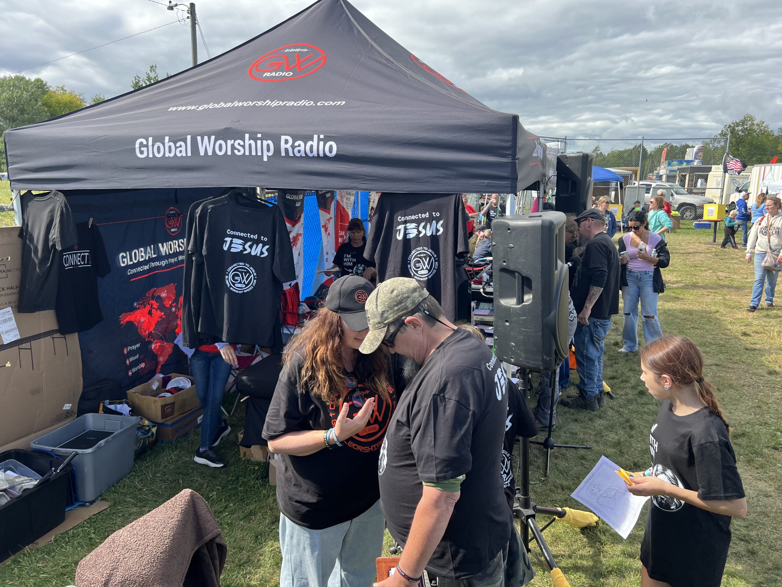 Worship of Jesus at Rural Music Festival