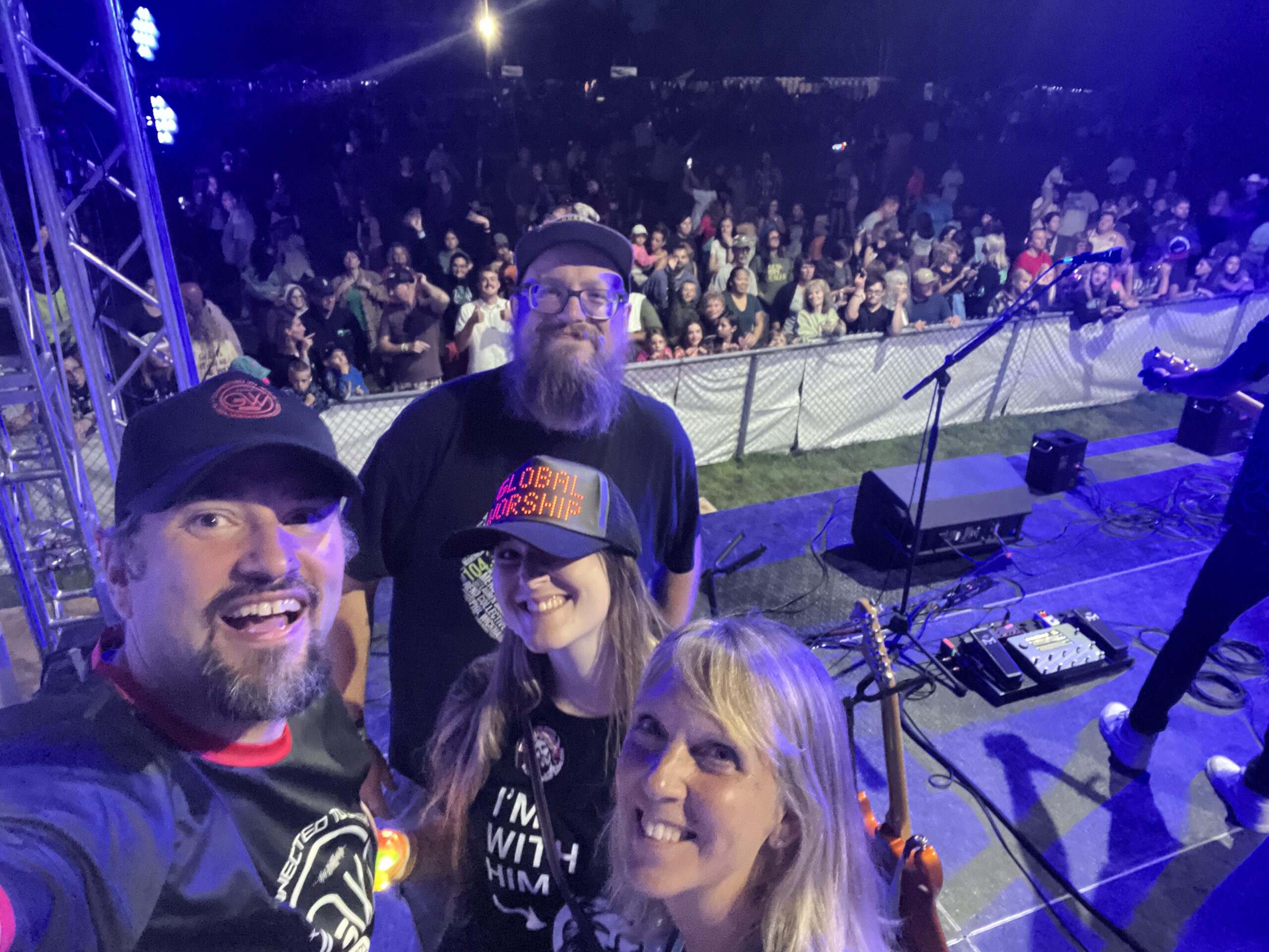 Worship of Jesus at Rural Music Festival