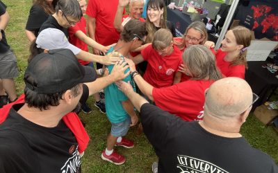 Worship of Jesus at Rural Music Festival