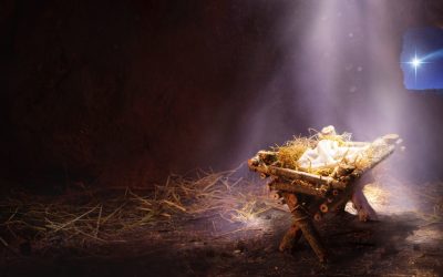 Holy Night -  Jesus Born - Empty Stable with Star